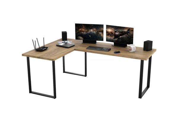 NAVI sarok számítógépasztal, 200/135x74x65, dub craft -  - 0