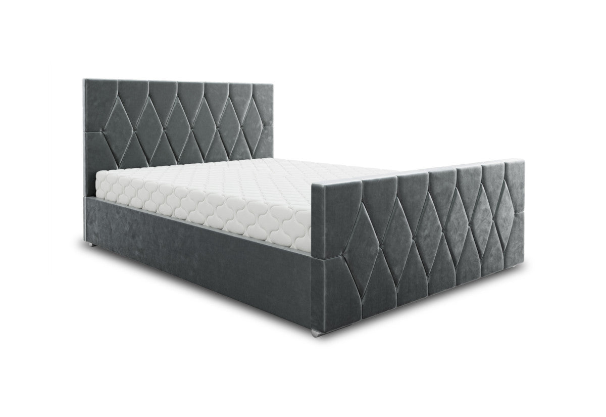 ADELINE boxspring kárpitozott ágy, 120x200, itaka 50 -  - 0