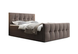 HATAN kárpitozott boxspring ágy, 140x200, monolith 15 -  - 0
