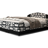 ORAN kárpitozott boxspring ágy, 140x200, damir 3/rainbow 15 -  - 0