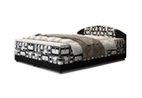 ORAN kárpitozott boxspring ágy, 140x200, damir 3/rainbow 15 -  - 0