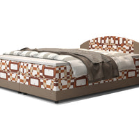 ORAN kárpitozott boxspring ágy, 140x200, damir 1/rainbow 5 -  - 0