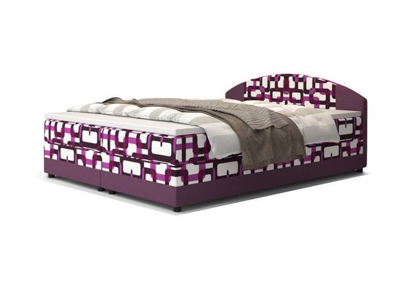 ORAN kárpitozott boxspring ágy, 140x200, damir 2/rainbow 9 -  - 0