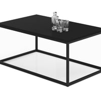 RISA dohányzóasztal, 100x43x60, fekete -  - 0