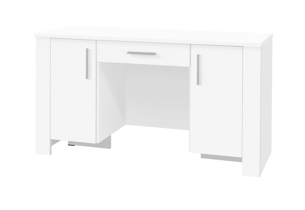 SIRO 1SZ2D íróasztal, 140x77x55, fehér -  - 0