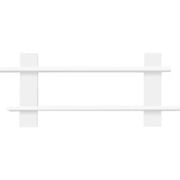 SIRO 2P polc, 120x42x18, fehér -  - 0