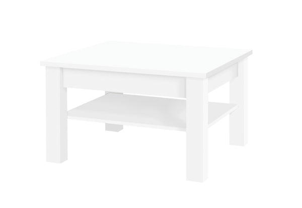 SIRO dohányzóasztal, 80x48x80, fehér -  - 0