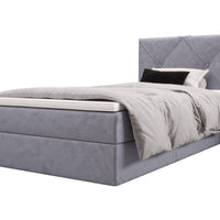 TELA kárpitozott boxspring ágy, 90x200, monolith 70, jobb -  - 0