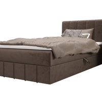 HAMAN kárpitozott boxspring ágy, 90x200, monolith 15, jobb -  - 0