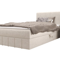 HAMAN kárpitozott boxspring ágy, 90x200, monolith 02, jobb -  - 0