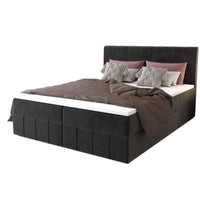 HAMAN kárpitozott boxspring ágy, 140x200, monolith 97 -  - 0