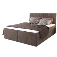 HAMAN kárpitozott boxspring ágy, 140x200, monolith 15 -  - 0