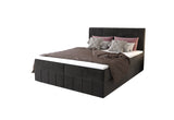 HAMAN kárpitozott boxspring ágy, 180x200, monolith 97 -  - 0