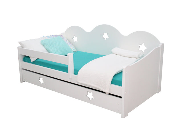 AMIKA gyerekágy + rács, 160x80, fehér -  - 0