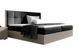 ISABELA 2 hálószoba összeállítás, 120x200, nordic teak/fekete -  - 0