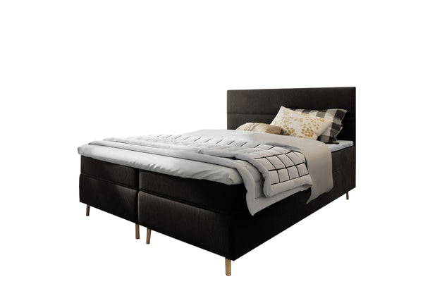 LANTA kárpitozott boxspring ágy, 140x200,  kronos 07 -  - 0