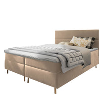 LANTA kárpitozott boxspring ágy, 140x200,  kronos 27 -  - 0