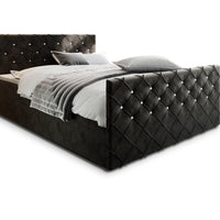 MINDY kárpitozott boxspring ágy, 140x200,  magic velvet 2219 -  - 0