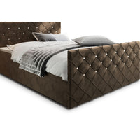 MINDY kárpitozott boxspring ágy, 140x200,  magic velvet 2205 -  - 0