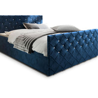 MINDY kárpitozott boxspring ágy, 140x200,  magic velvet 2216 -  - 0