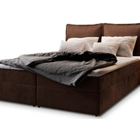 LINTO boxspring kárpitozott ágy, 140x200, monolith 29 -  - 0