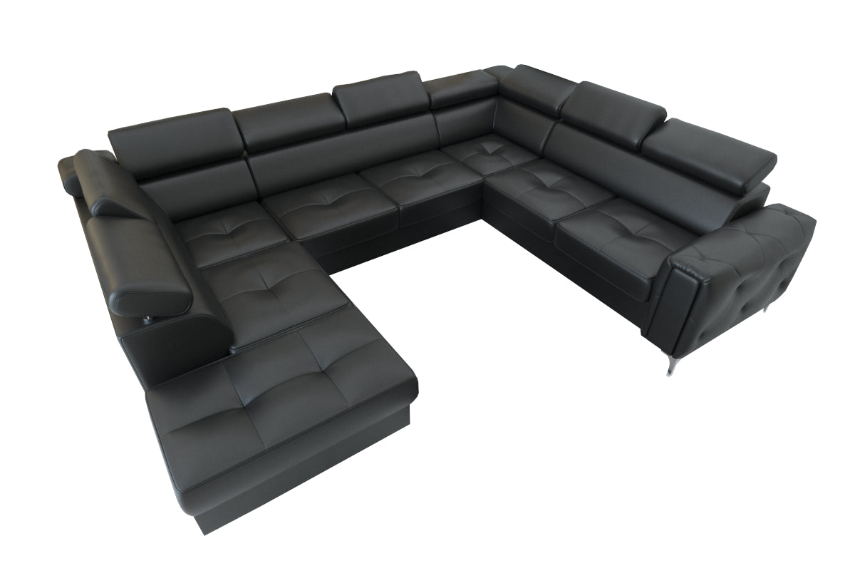 ORIN MAX 1 U alakú ülőgarnitúra, 350x99x255, madryt 9100, balos -  - 0