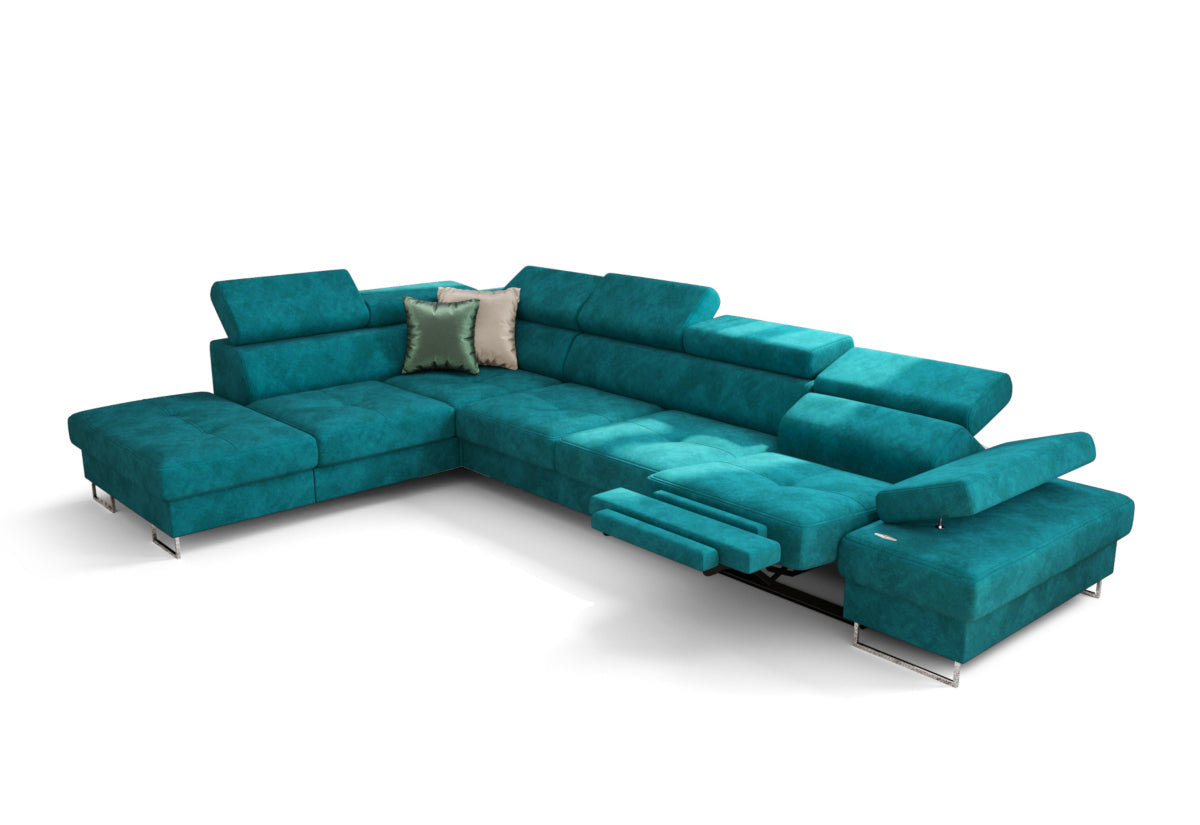 GALA RELAX sarok ülőgarnitúra, 350x95x225, terra 75, balos -  - 0