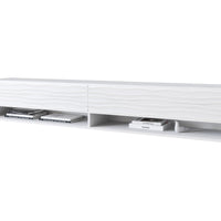 MENDES A 2 TV asztal, 180x30x31, fehér/fala, LED nélkül -  - 0