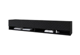 MENDES A 3 TV asztal, 180x30x31, fekete/jodelka, LED nélkül -  - 0