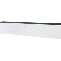 MENDES D 4 TV asztal, 180x30x33, matera/jodelka, LED nélkül -  - 0