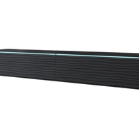MENDES D 5 TV asztal, 180x30x33, fekete/fala, LED nélkül -  - 0