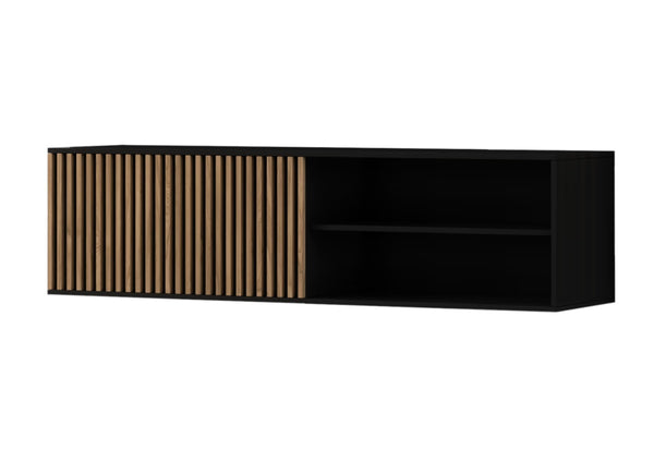 RATINA TV asztal, 150x40x40, artisan tölgy/fekete matt -  - 0