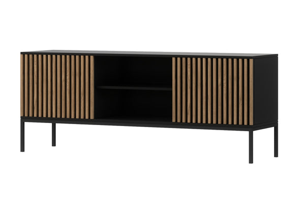 RATINA 2 TV asztal, 150x60x40, artisan tölgy/fekete matt -  - 0