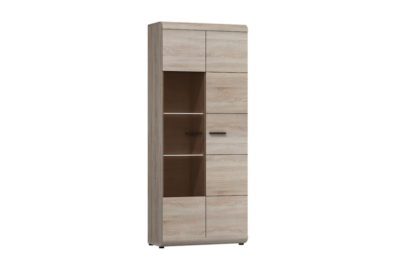 LINKEN magas vitrin, 80x194x37, tölgy sonoma -  - 0