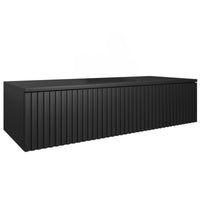 LOREL fürdőszoba szekrény a mosdó alatt, 120x30x48, fekete -  - 0