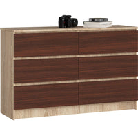 SEREA komód, 120,4x77x40, tölgy sonoma/wenge -  - 0