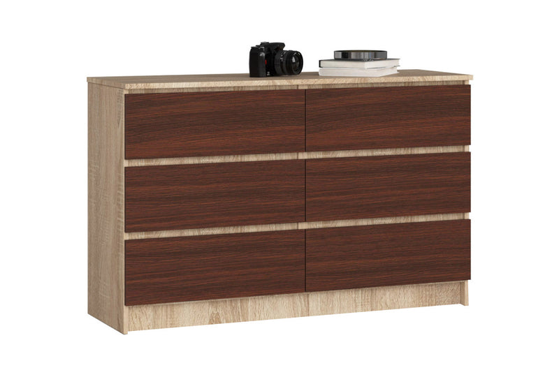 SEREA komód, 120,4x77x40, tölgy sonoma/wenge -  - 0