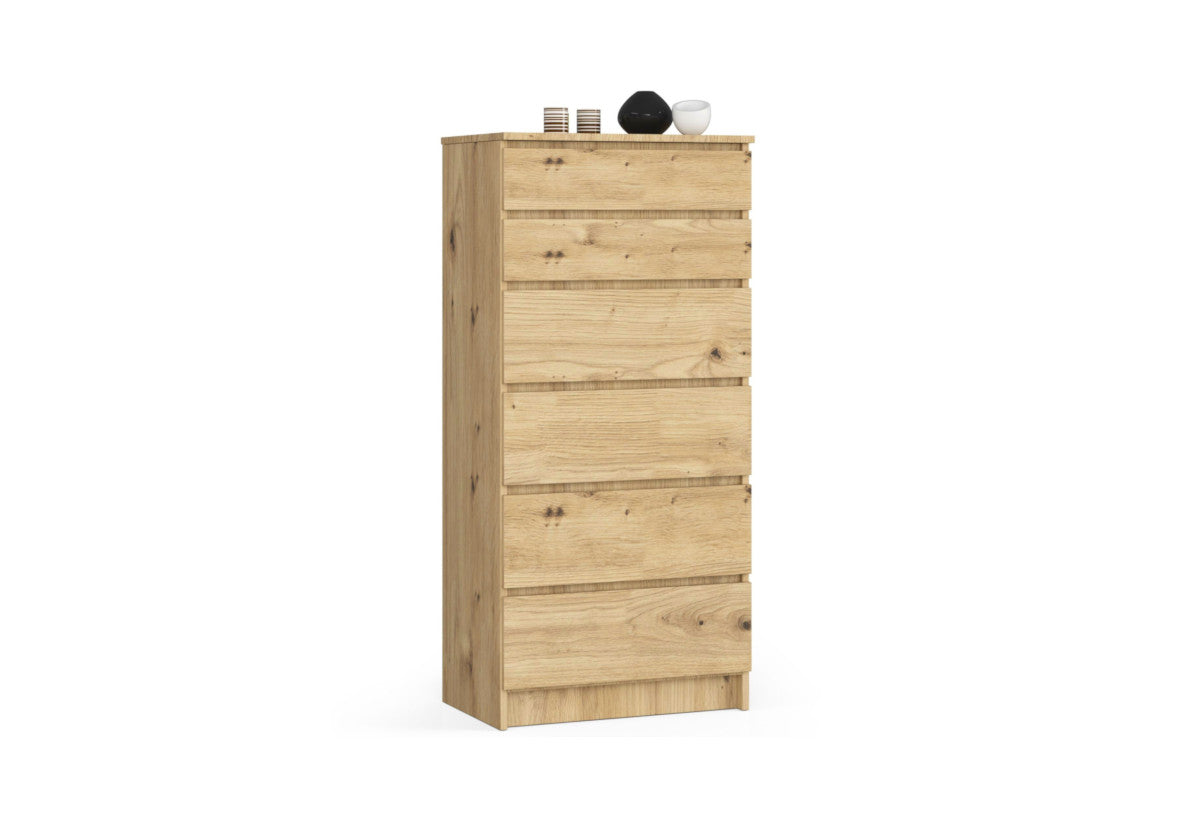 VYKA magas komód, 60,4x129,3x40, tölgy artisan -  - 0