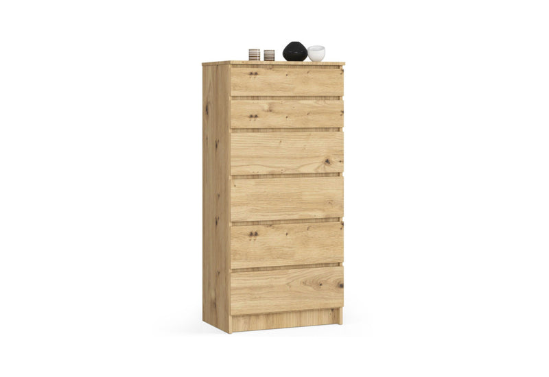 VYKA magas komód, 60,4x129,3x40, tölgy artisan -  - 0