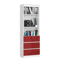 MURENA 2 polcrendszer, 60x180x35, fehér/red -  - 0