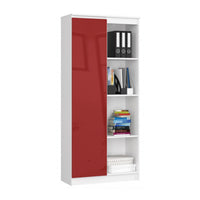 JANNY polcrendszer, 80x180x35, fehér/red -  - 0