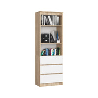 MURENA polcrendszer, 60x180x35, tölgy sonoma/fehér -  - 0
