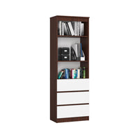 MURENA polcrendszer, 60x180x35, wenge/fehér -  - 0