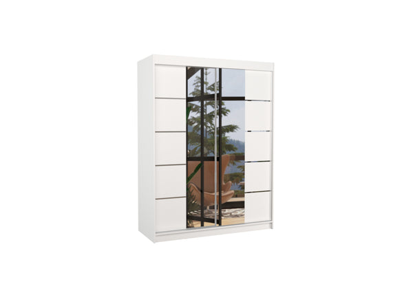 NORDICO 150 ruhásszekrény, 150x200x58, fehér -  - 0