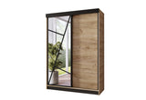 VENADA ruhásszekrény, 138x205x59, tölgy craft arany -  - 0
