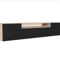 LENONA TV asztal, 200x42x41, tölgy artisan/fekete -  - 0