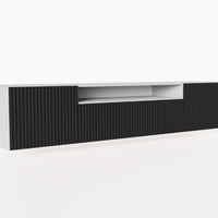 LENONA TV asztal, 200x42x41, fehér/fekete -  - 0