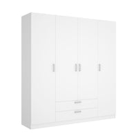 MAXIS 3 ruhásszekrény, 200x215x52, fehér -  - 0