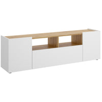ISOLAS TV asztal, 141,7x43,8x34,7, fehér/nordic -  - 0