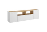 ISOLAS TV asztal, 141,7x43,8x34,7, fehér/nordic -  - 0